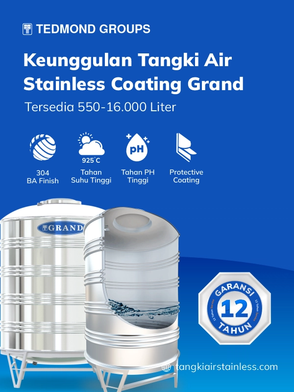 Rekomendasi Tangki Stainless dengan Lapisan Coating