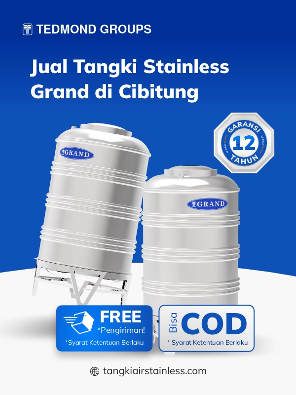 Jual Tangki Stainless Di Cibitung Bisa COD Dan Free Ongkir