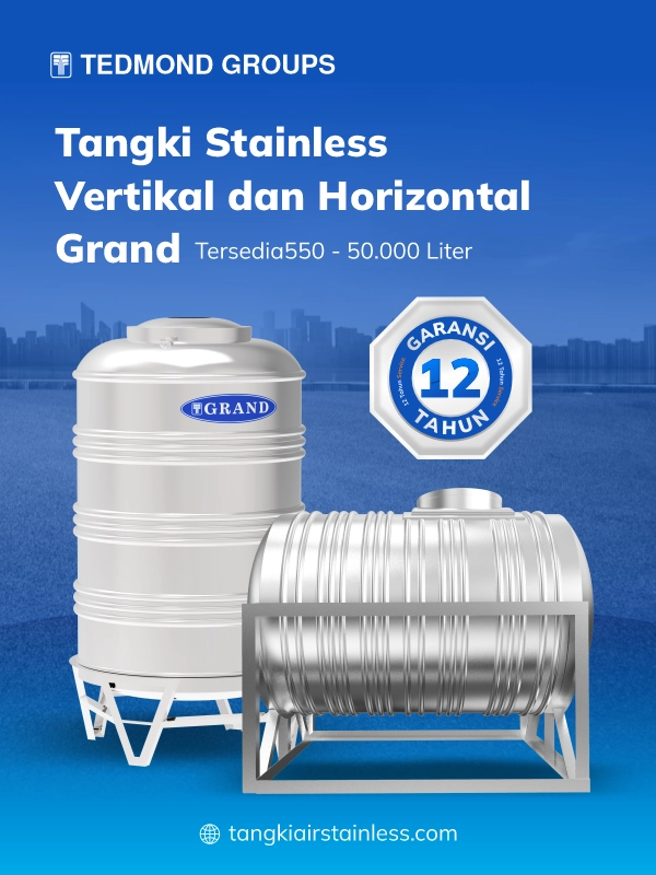 Tangki Stainless Vertikal Dan Horizontal Grand