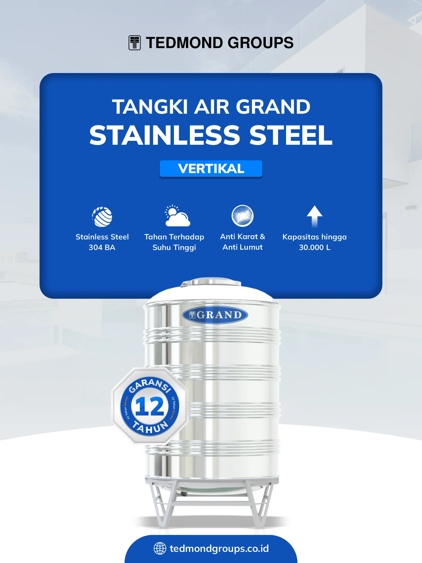 Tangki Air Stainless, Solusi Penyimpanan Air Bersih