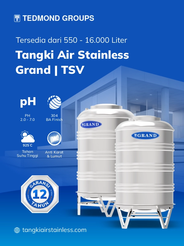 Rekomendasi Tangki Air Stainless Berkualitas