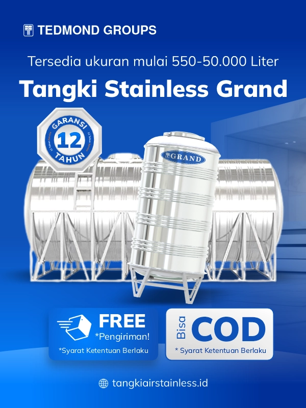 Tangki Stailess Horizontal Mudah Perawatan