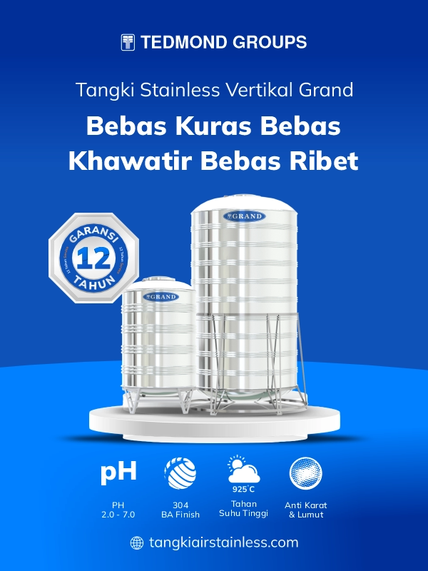 Rekomendasi Tangki Stainless untuk Rumah Tangga
