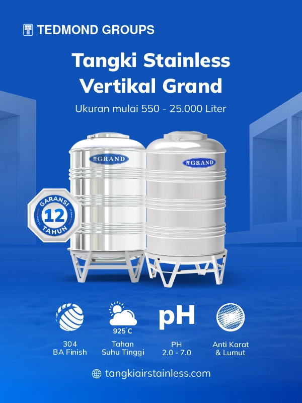 Rekomendasi Tangki Stainless Premium