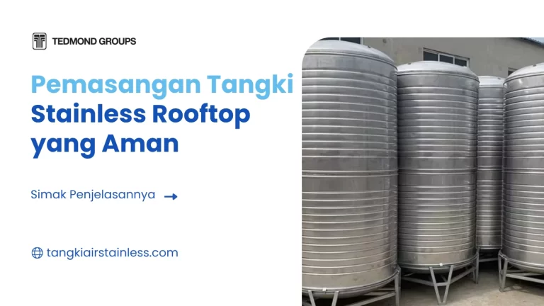 Pemasangan Tangki Stainless Rooftop