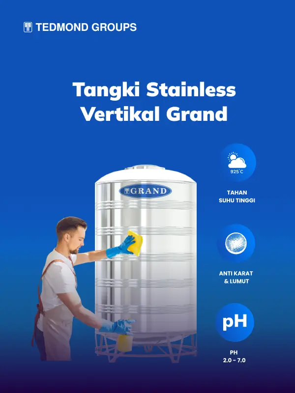 Rekomendasi Tangki Stainless Vertikal Grand