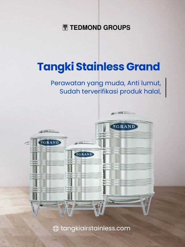 Tangki Stainless Grand, Pilihan Tepat Material Food Grade