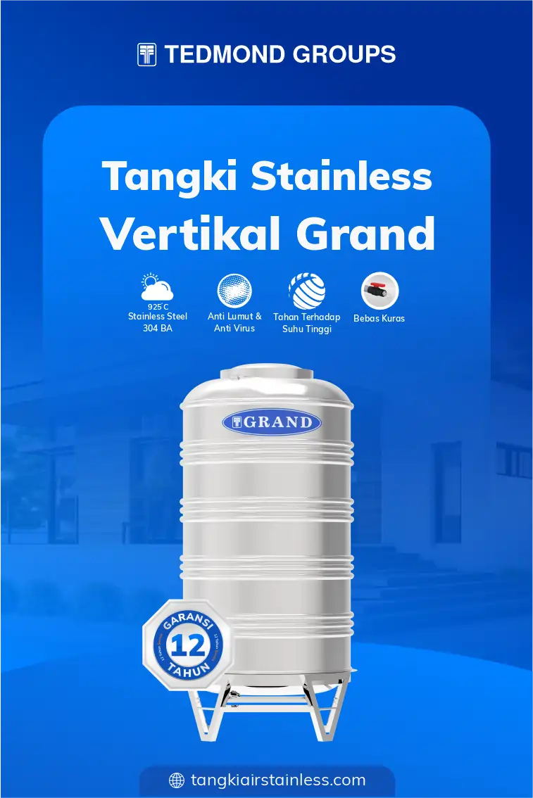 Tangki Stainless Vertikal Grand
