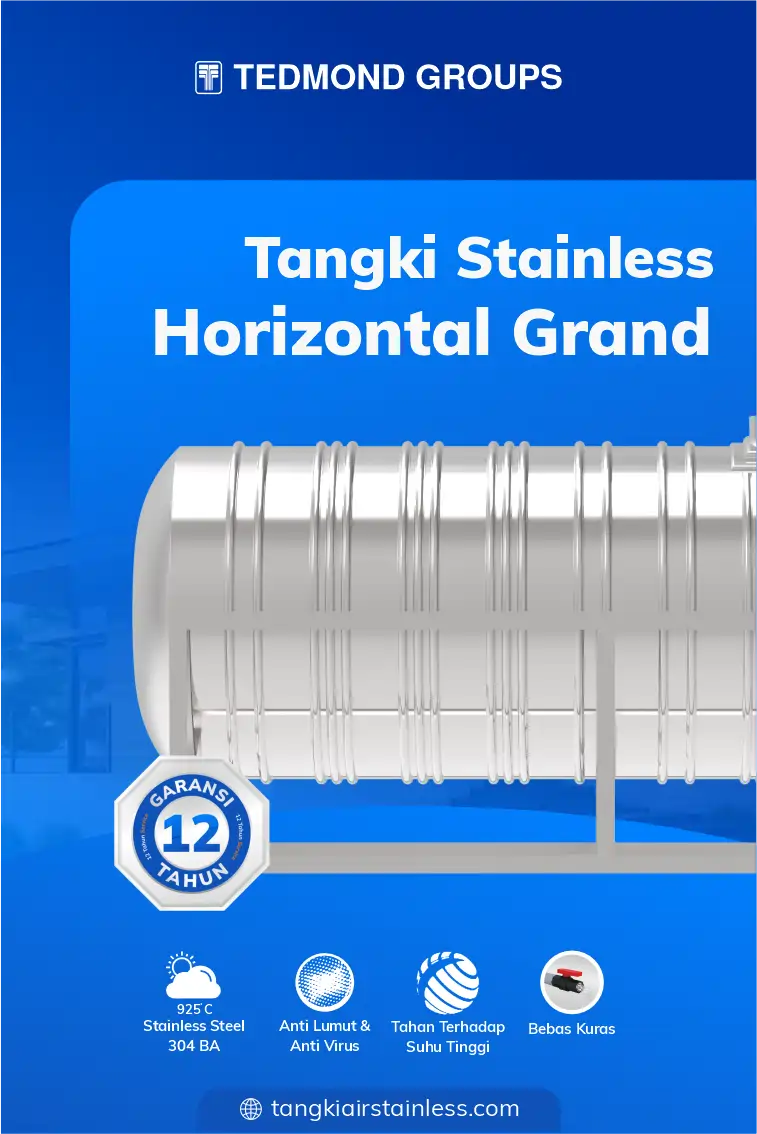 Tangki Stainless Horizontal Grand
