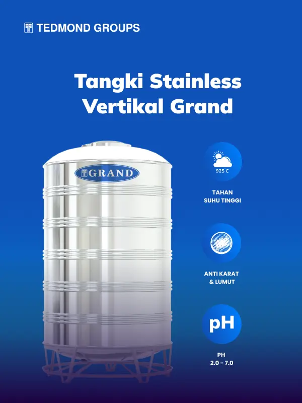 Tangki Stainless Vertikal Grand