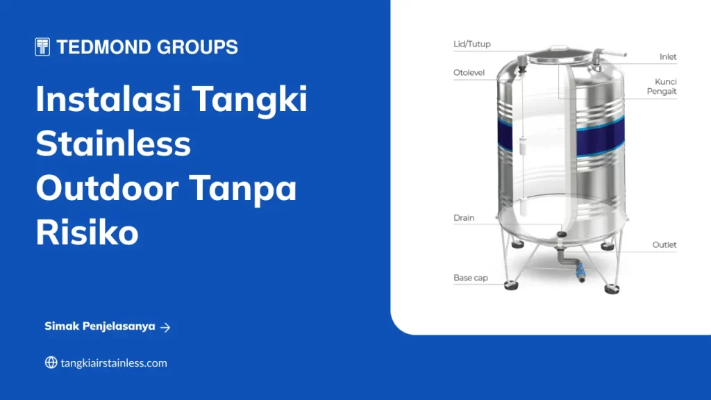 Instalasi Tangki Stainless Outdoor