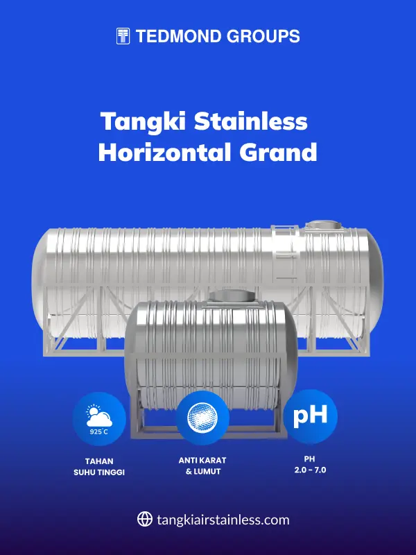 Tangki Stainless Horizontal Grand