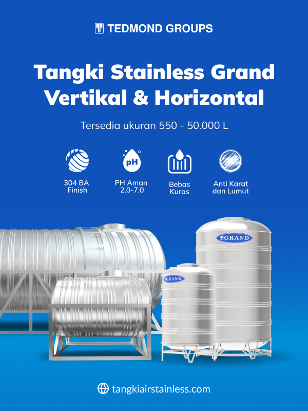 Rekomendasi Tangki Stainless Anti Bocor