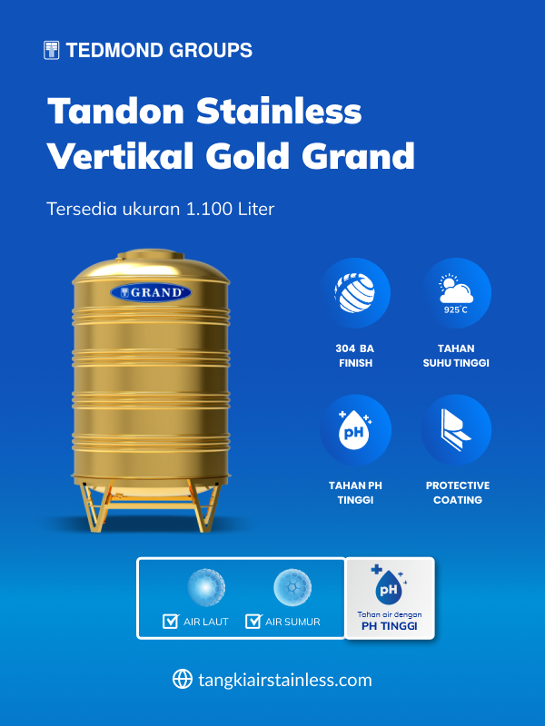 Tangki Stainless Gold Grand