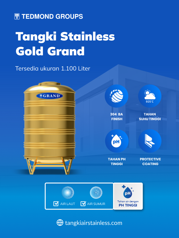 Tangki Stainless Gold Grand: Pilihan Premium untuk Rumah Modern