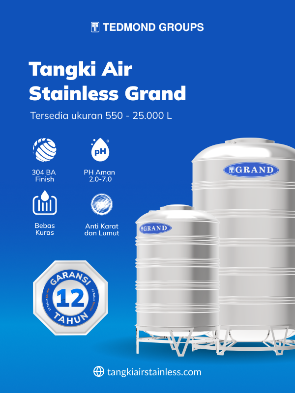 Tangki Stainless Vertikal Grand