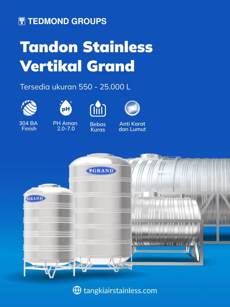 Tangki Air Stainless Grand sebagai Solusi Air Lebih Higienis
