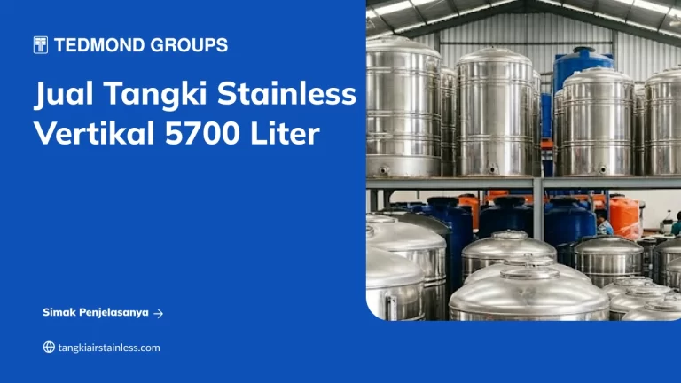 Jual Tangki Stainless Vertikal 5700 Liter