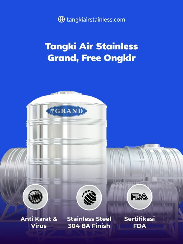 Jual Tangki Stainless Banjarmasin, Free Ongkir
