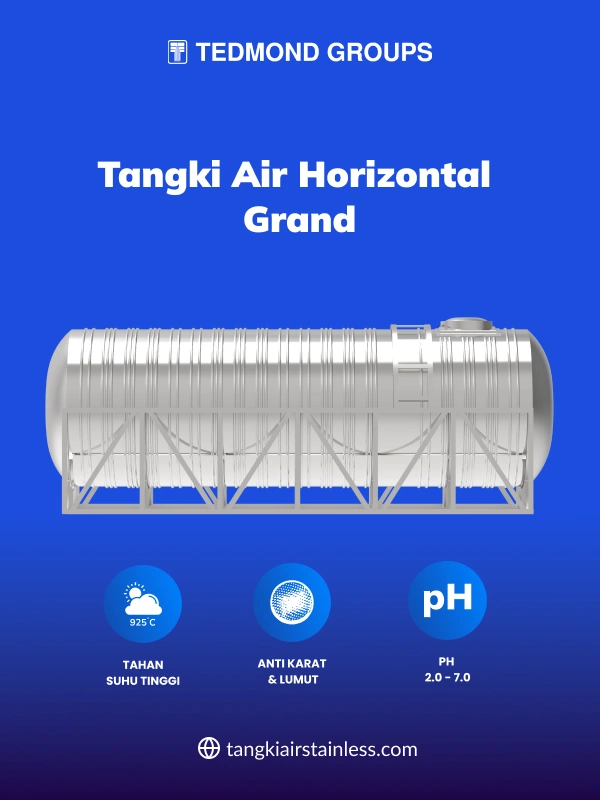 Jual Tangki Stainless 20500 Liter Horizontal Grand untuk Industri