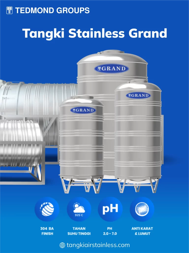 Jual Tangki Stainless Bandung dengan Produk Tangki Stainless Grand