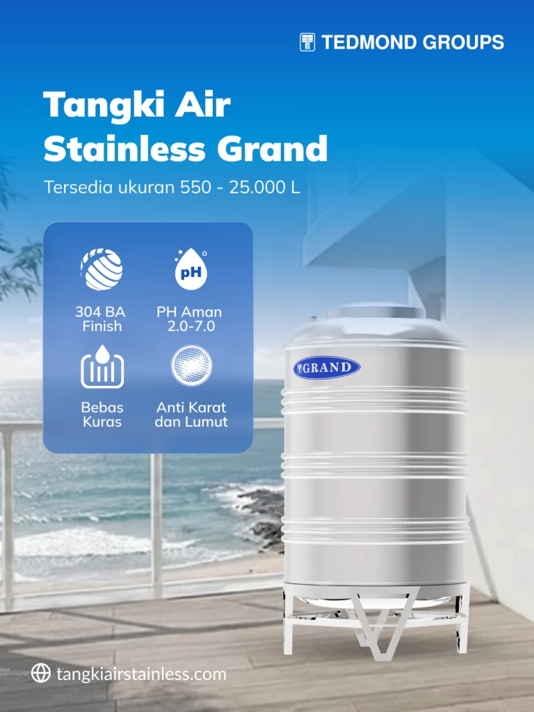 Tangki Stainless Vertikal Grand