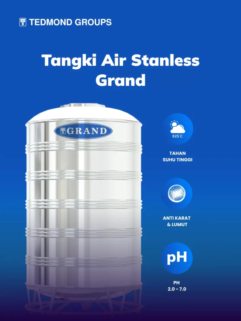 Tangki Air Stainless Grand untuk Kebutuhan Tambak Udang