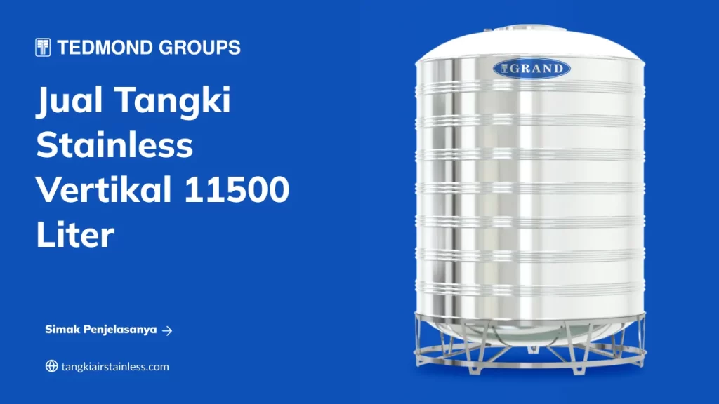 Jual Tangki Stainless Vertikal 11500 Liter