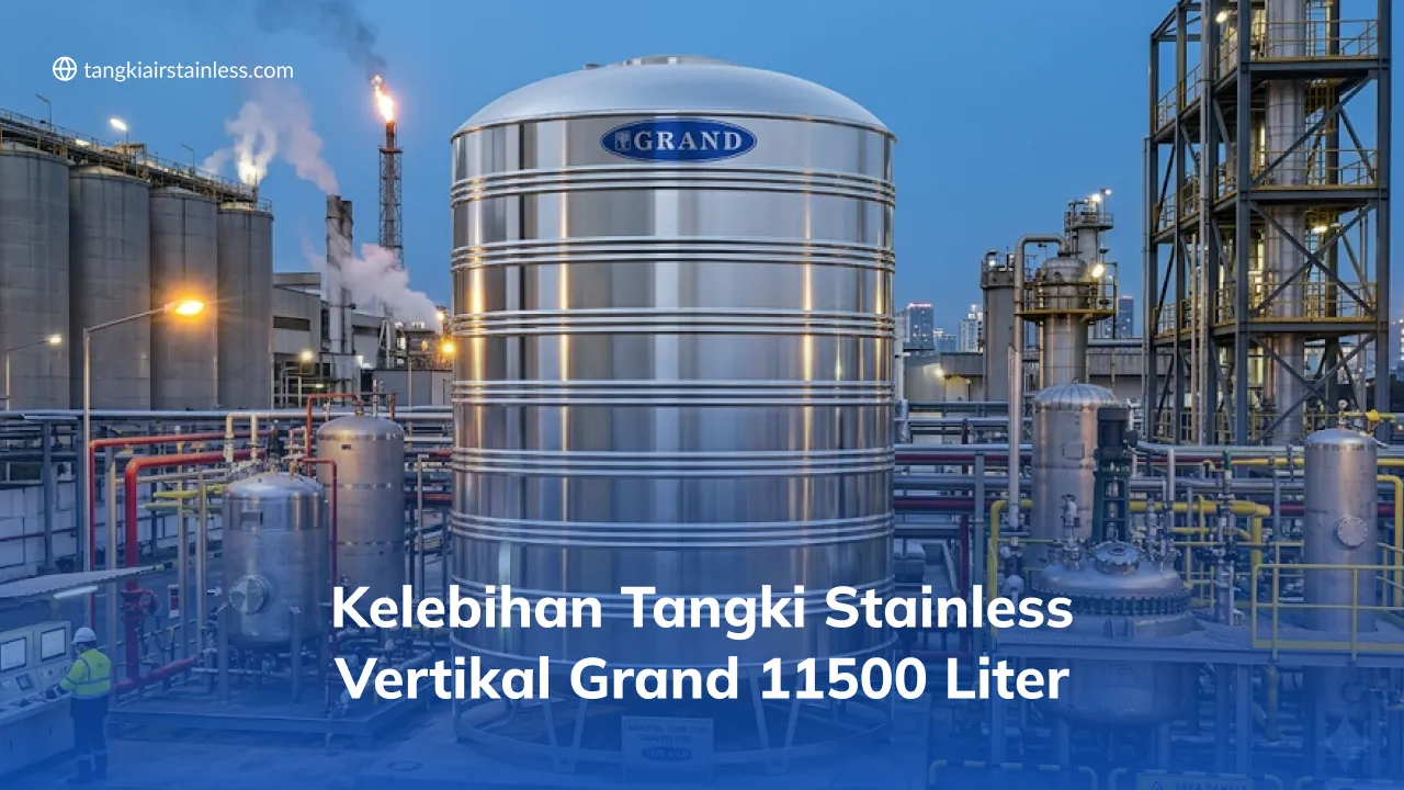 Kelebihan Tangki Stainless Vertikal Grand 11500 Liter