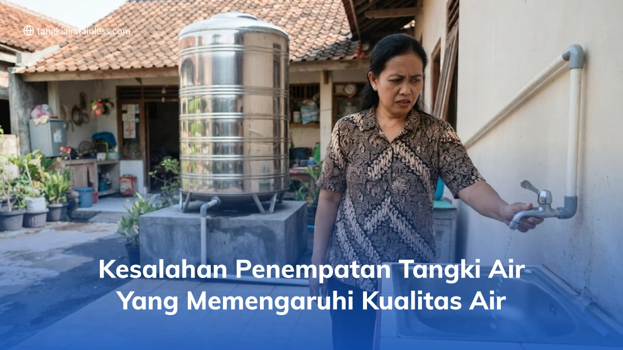 Kesalahan Penempatan Tangki Air yang Memengaruhi Kualitas Air