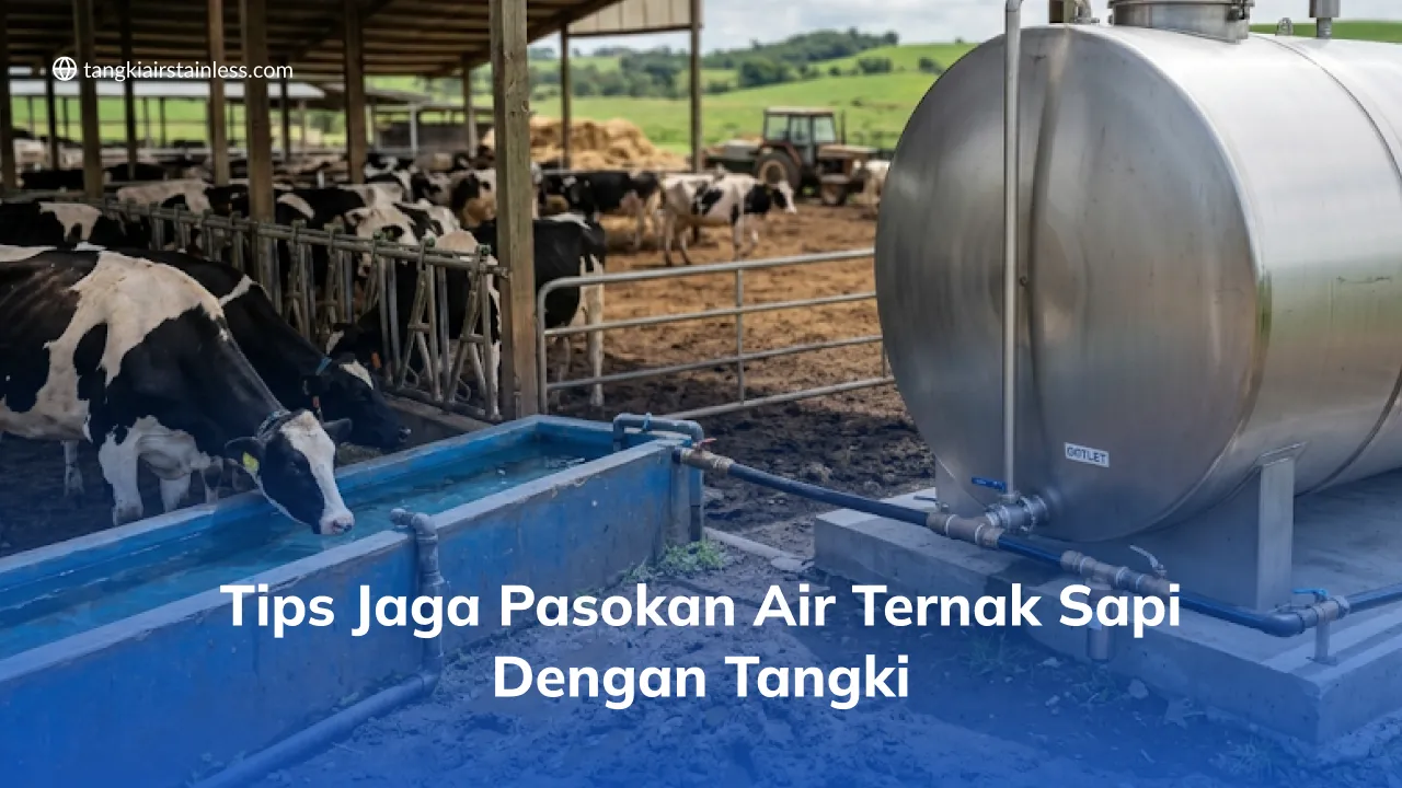 Tips Jaga Pasokan Air Ternak Sapi dengan Tangki